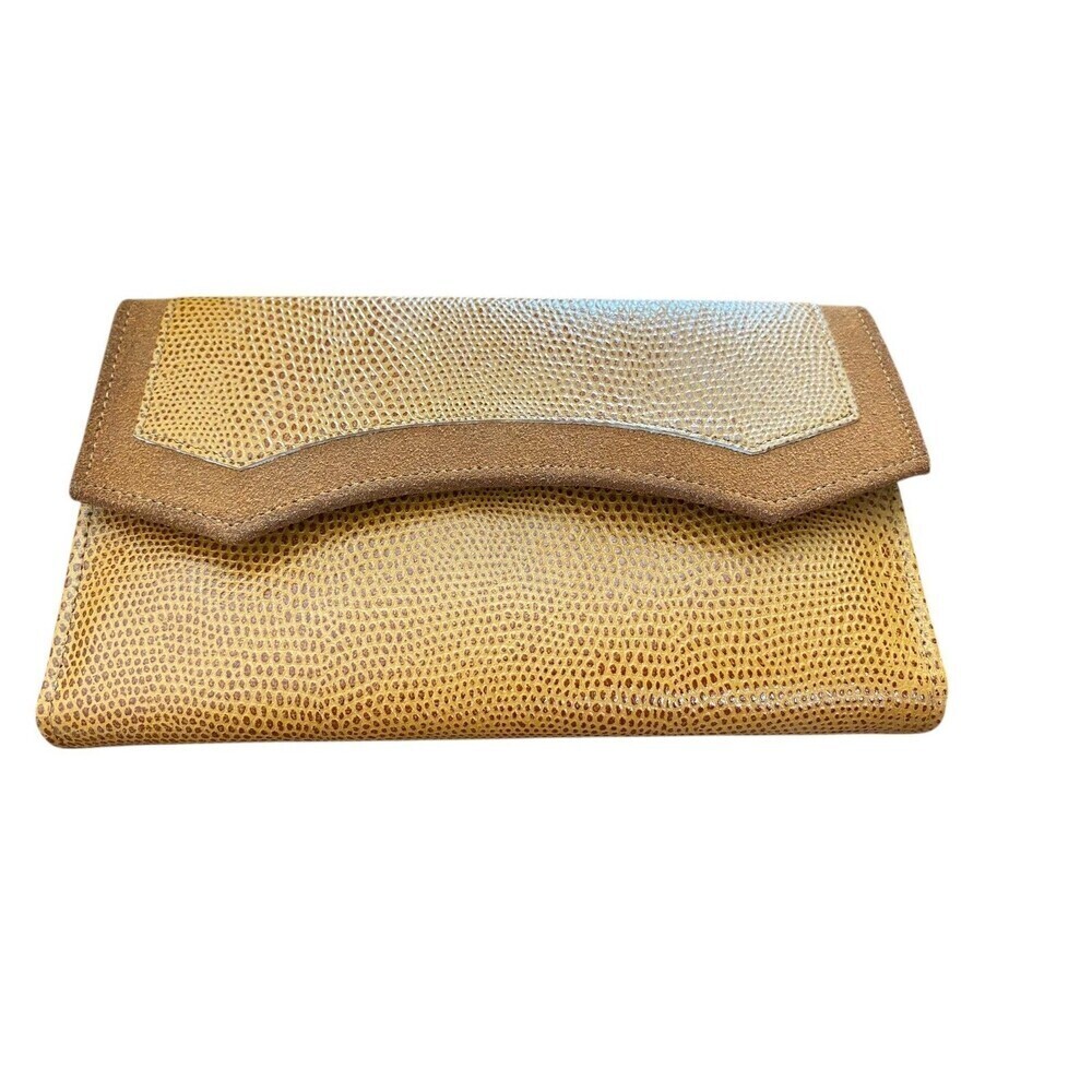 Vintage Princess Gardner Wallet Key Case Set Womens Brown Pigskin Leather